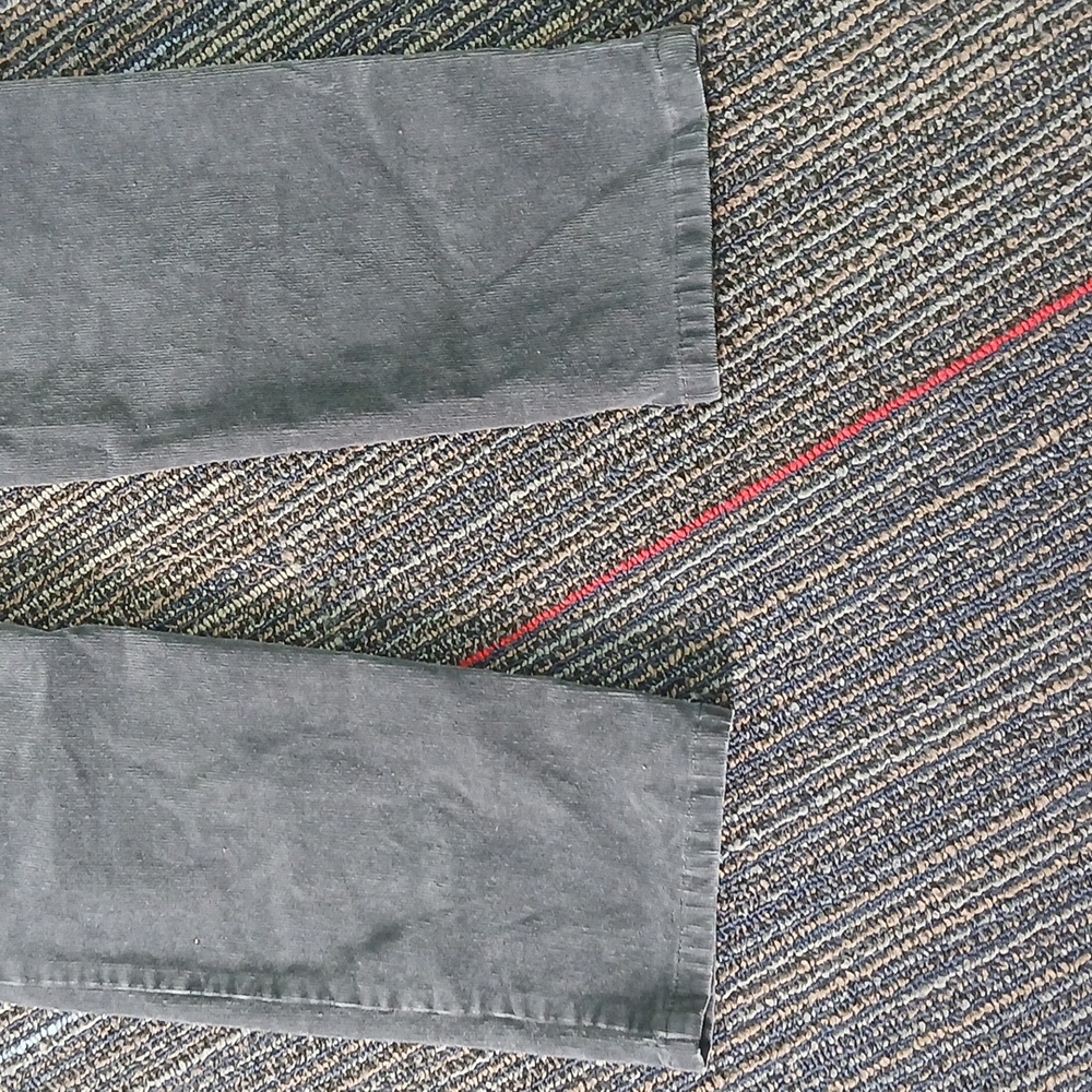 Talbots Heritage Corduroy Chino Pants Gray Flat Front Tapered Womens 4P petite - Picture 5 of 6